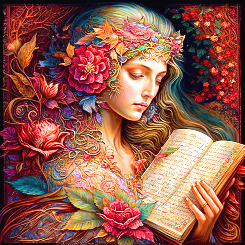 Woman Book Diamond Art Kit
