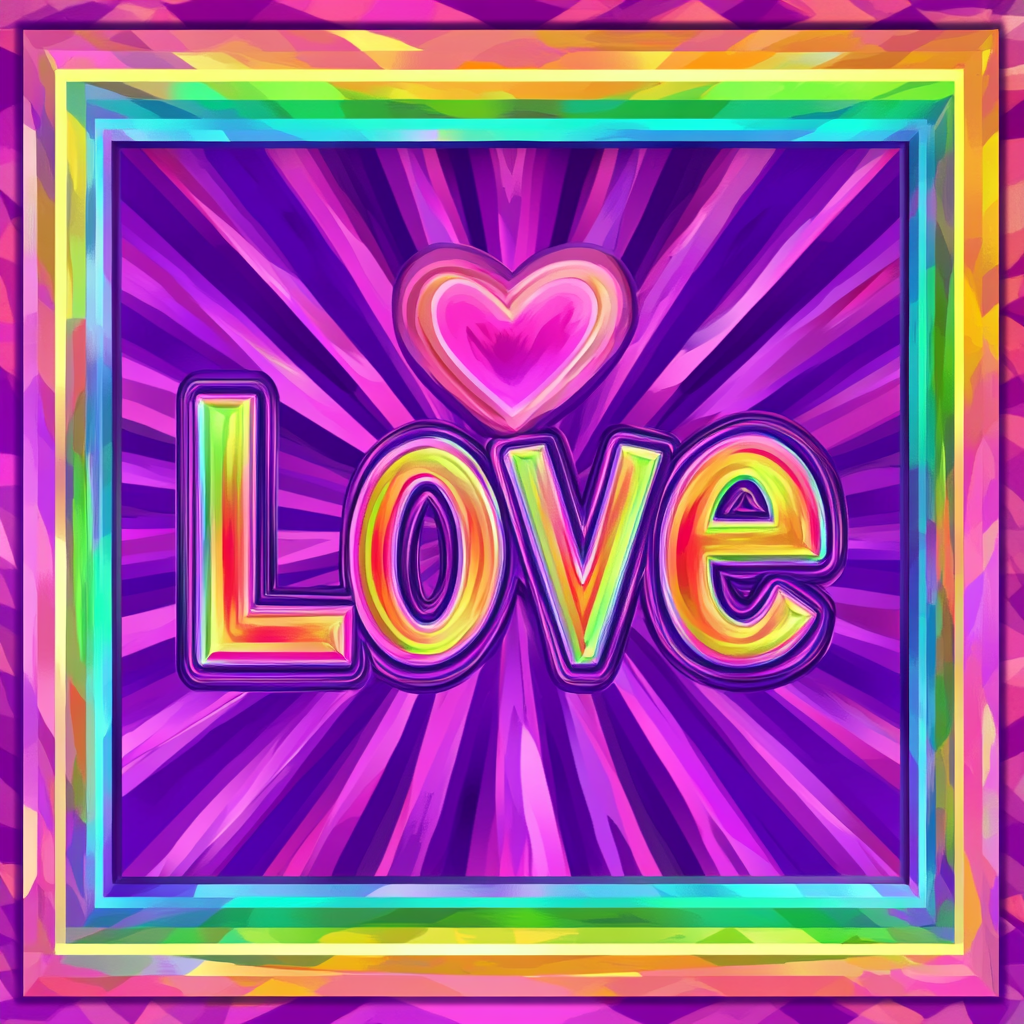 Pink Heart Purple Blast Love Diamond Art Kit