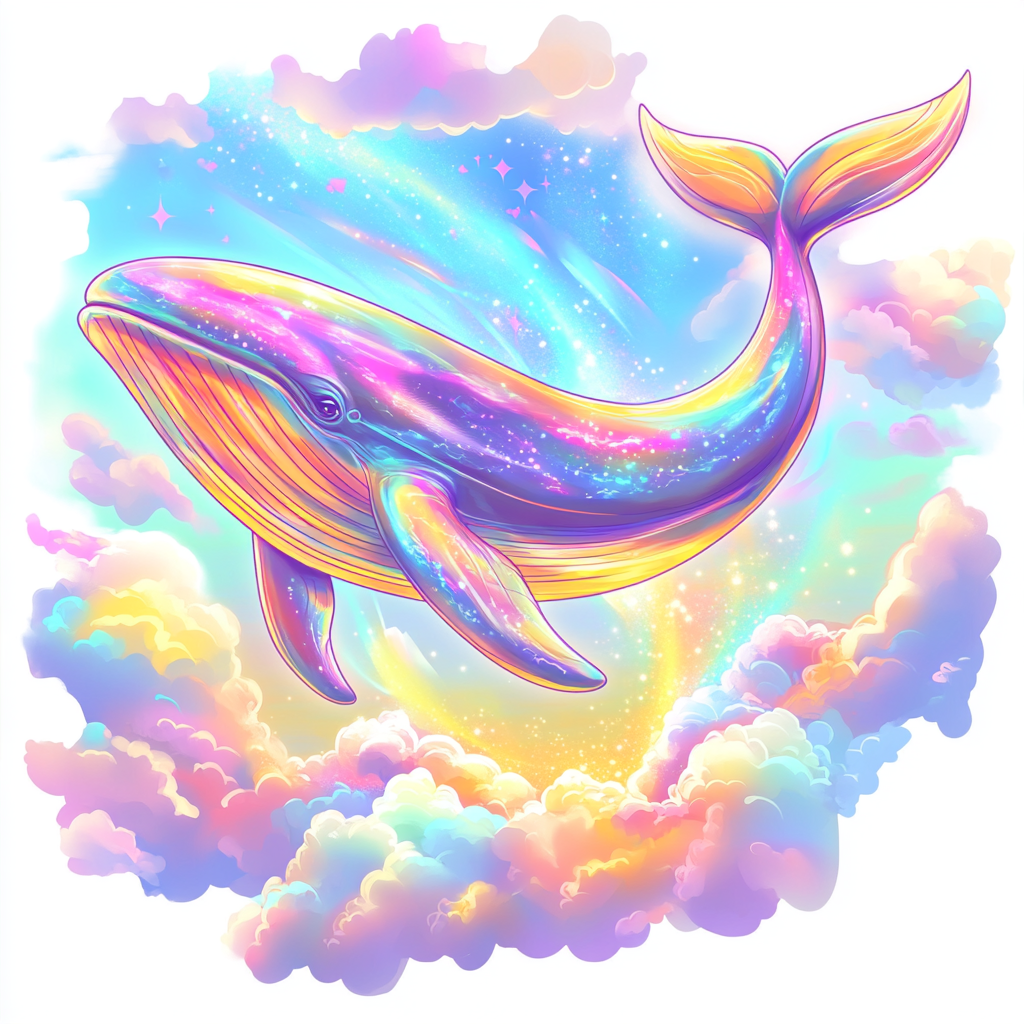 Pastel Sky Whale Diamond Art Kit