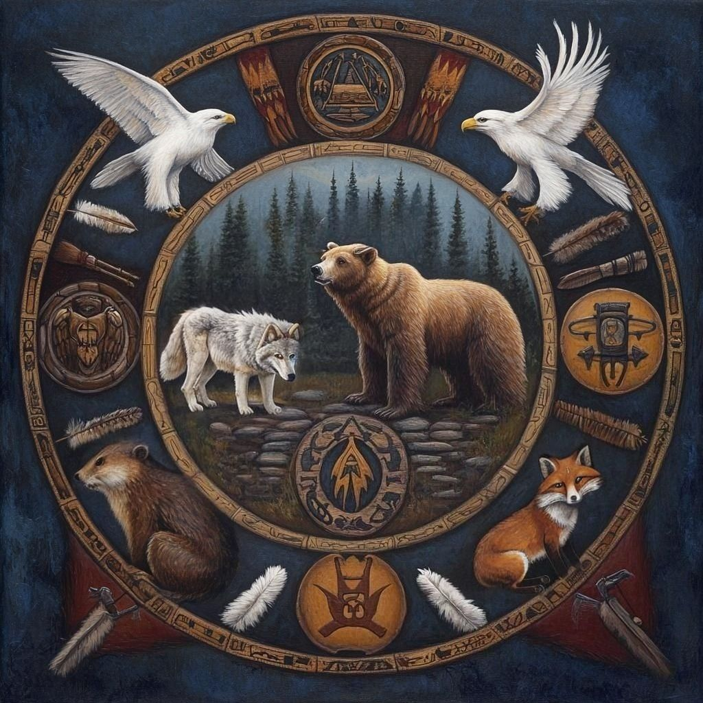 Wilderness Animal Collage Diamond Art Kit