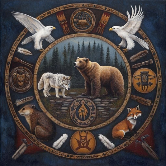 Wilderness Animal Collage Diamond Art Kit
