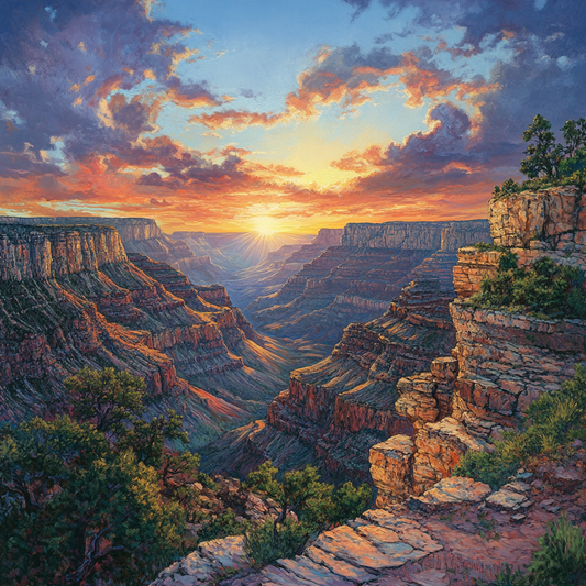 Canyon At Sunset Diamond Art Kit