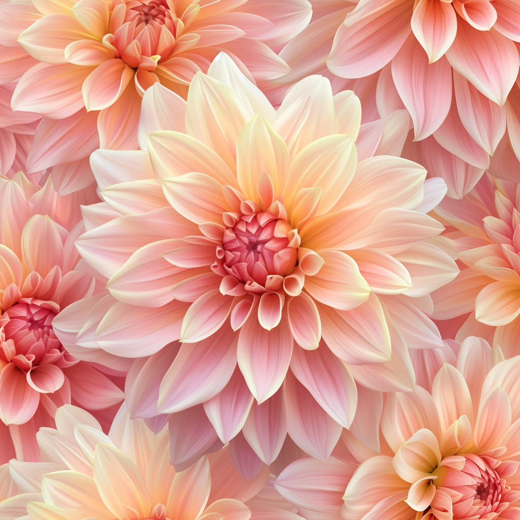Yellow Pink Dahlia Diamond Art Kit