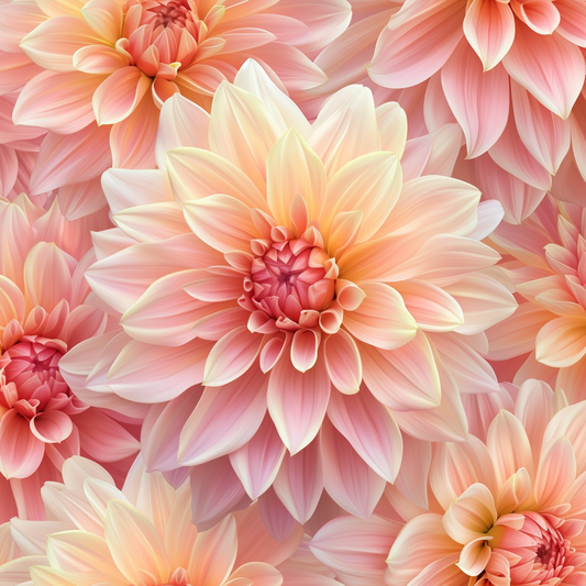 Yellow Pink Dahlia Diamond Art Kit
