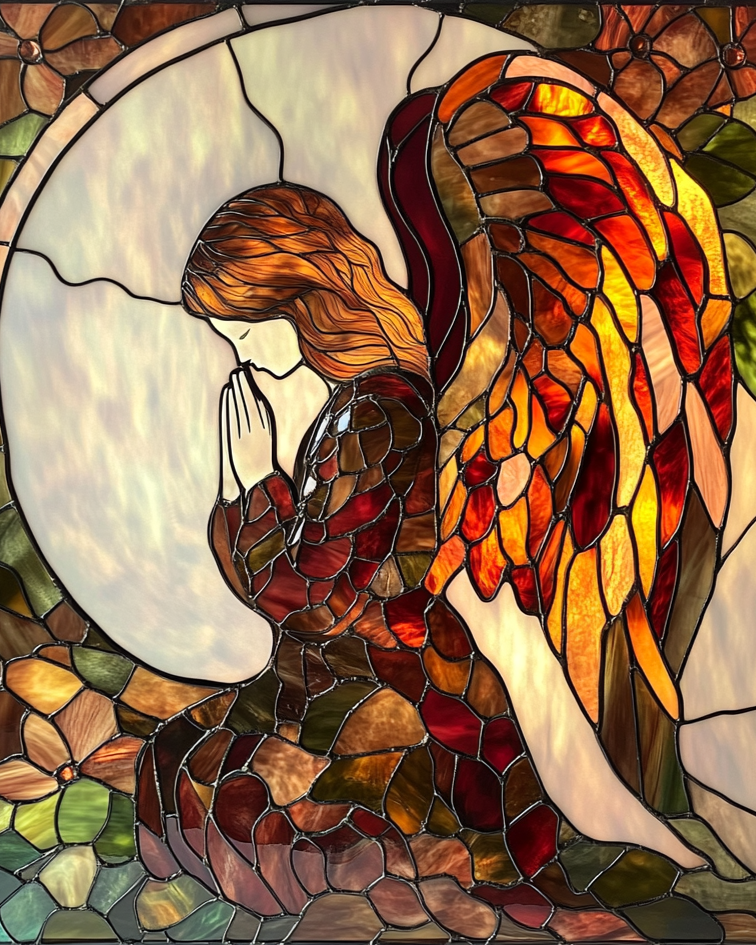 Abstract Praying Angel Art Diamond Art Kit