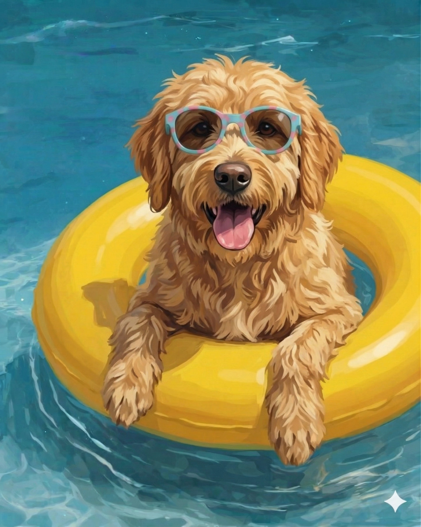 Hello Summer Golden Noodle Diamond Art Kit