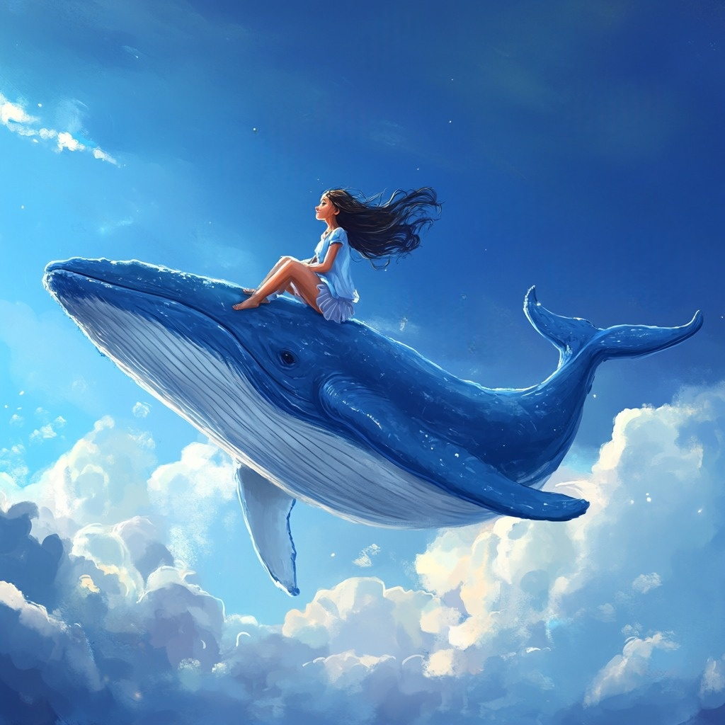 Heavenly Whale Riding Diamond Art Kit