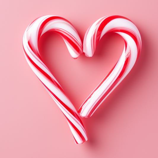 Candy Cane Heart Diamond Art Kit