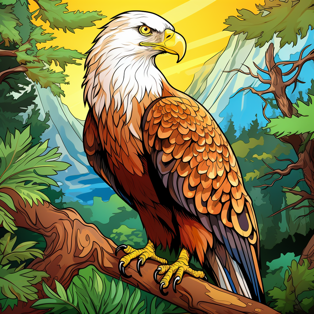 Mountain Eagle Diamond Art Kit