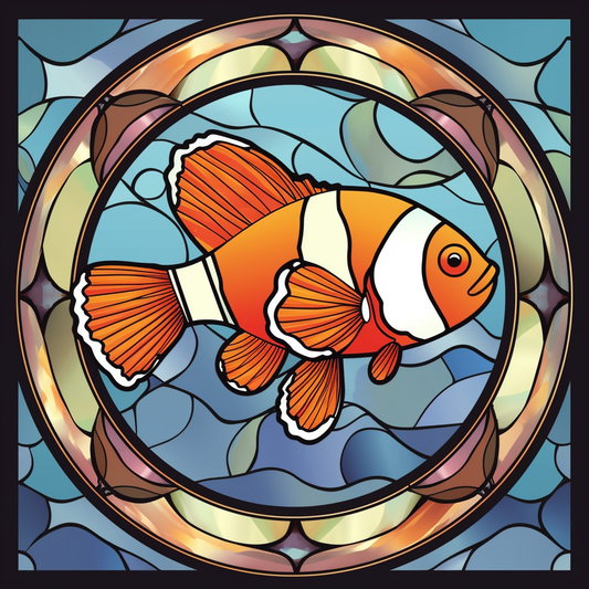 Clownfish Abstract Diamond Art Kit