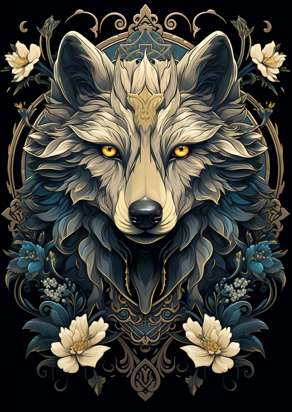 Teal Graywolf Diamond Art Kit