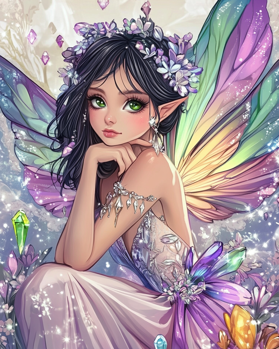 Crystal Butterfly Fairy Diamond Art Kit