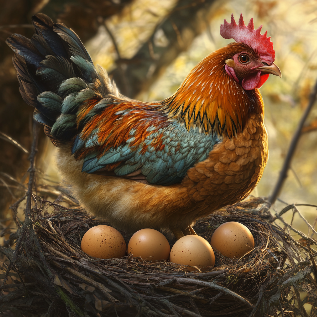 Eggs Abstract Chicken Diamond Art Kit