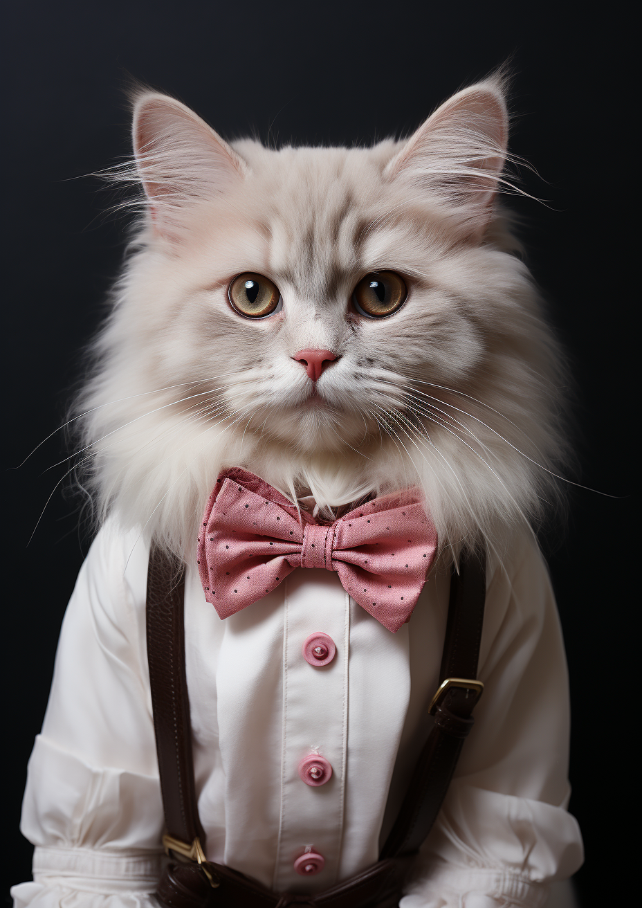 Pink Bowtie Cat Diamond Art Kit