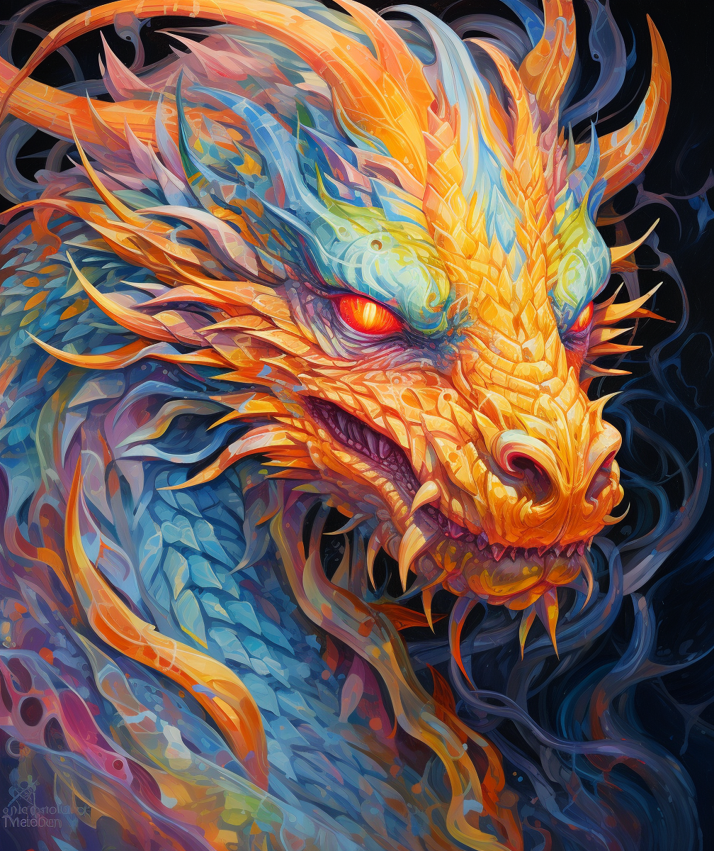 Yellow Nose Dragon Diamond Art Kit