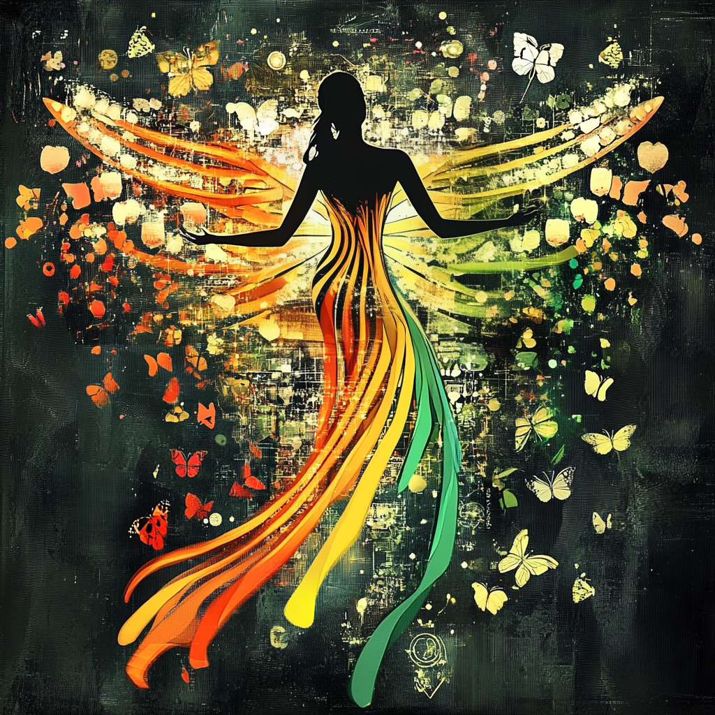 Light From Within Woman Silhouette Diamond Art Kit