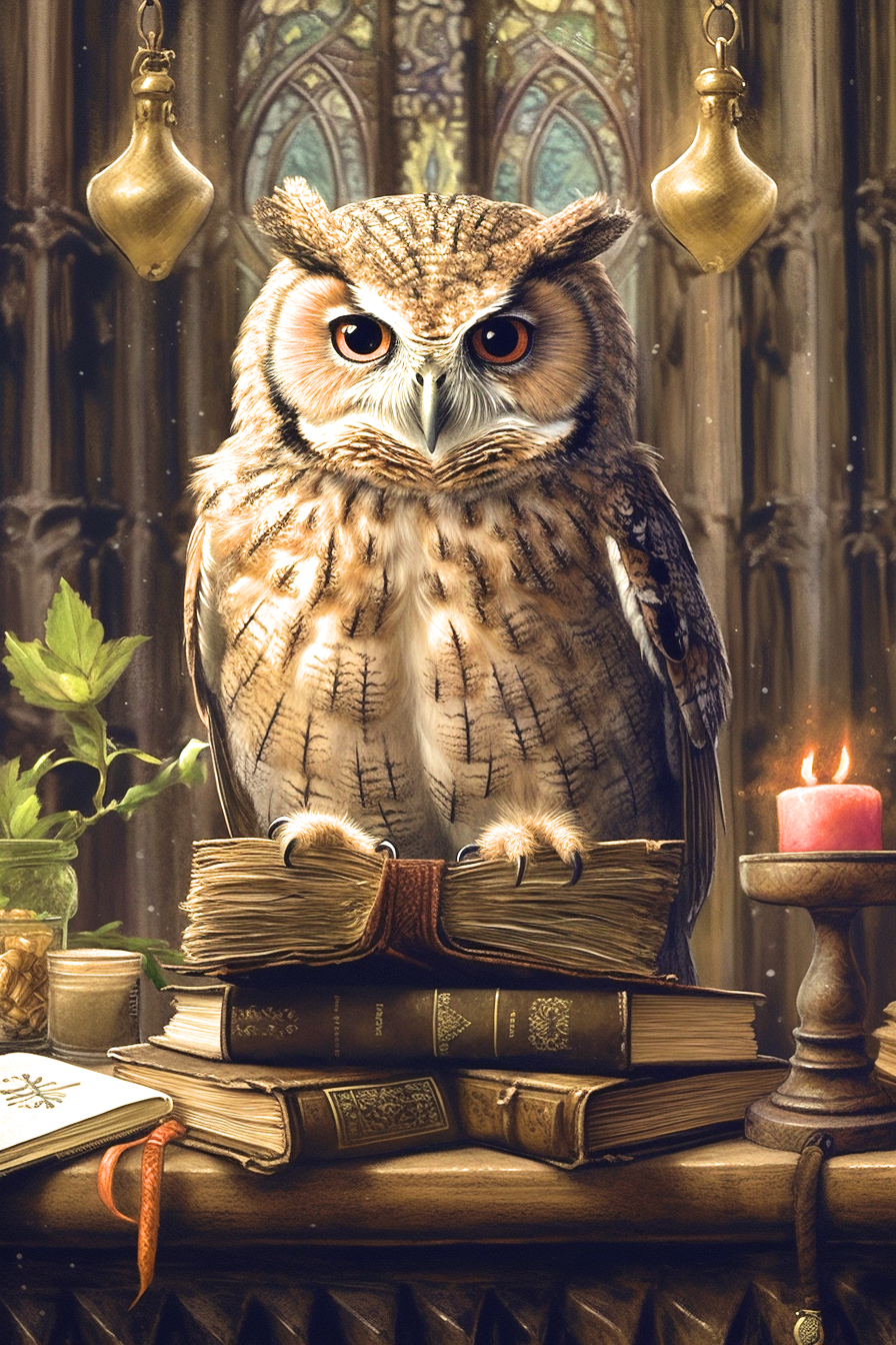 Book Owl Diamond Art Kit