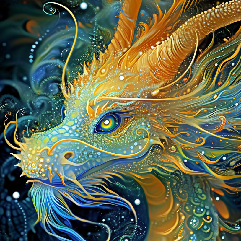 Yellowgreen Chinese Dragon Diamond Art Kit