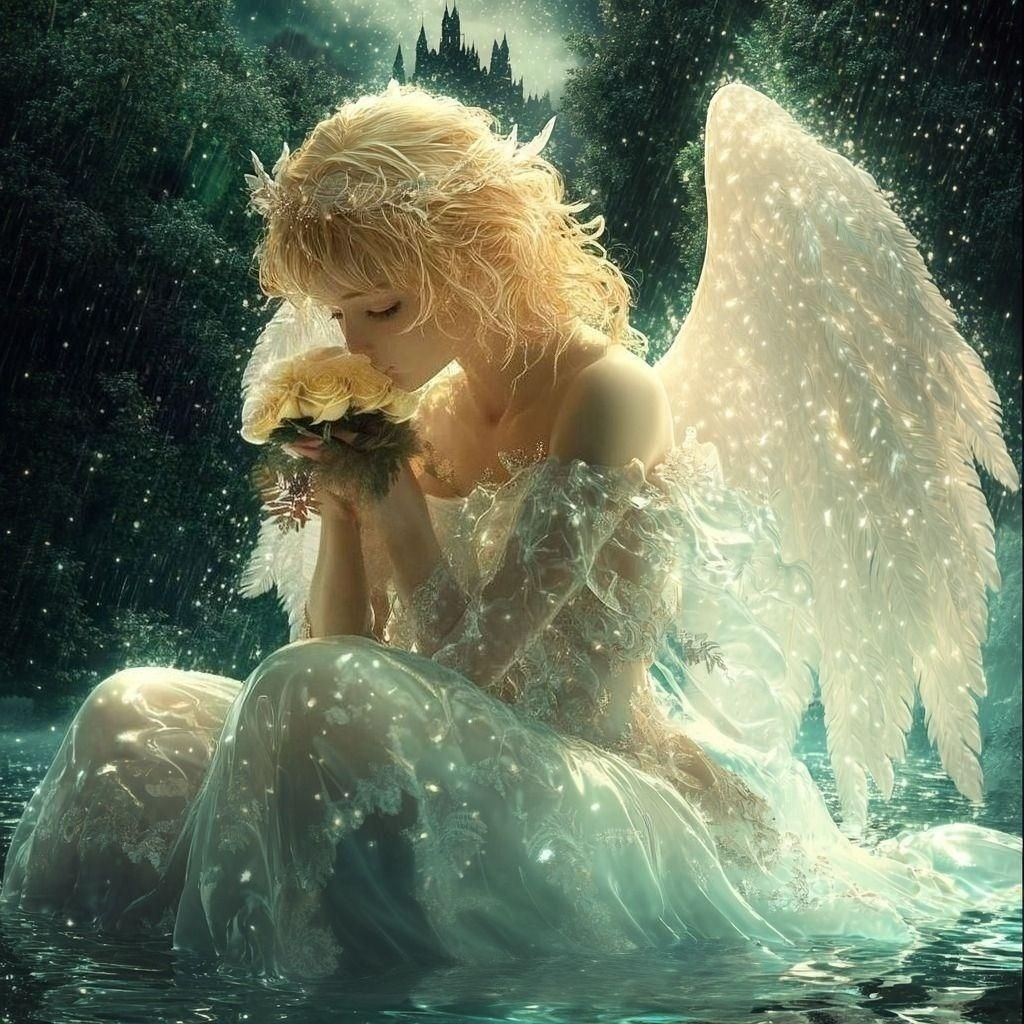 Lights Angel Diamond Art Kit