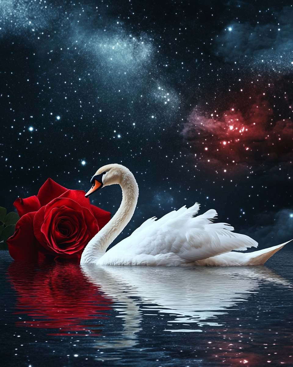 Galaxy Stars Red Roses Wan Diamond Art Kit