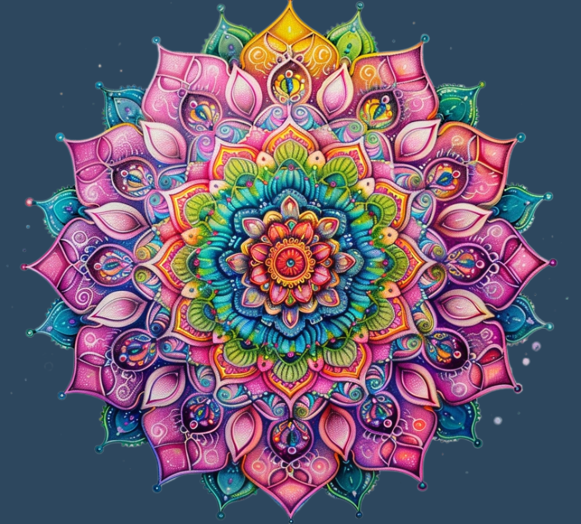 Red Center Mandala Diamond Art Kit