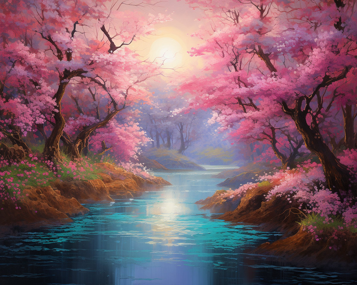 Sun Flection River Diamond Art Kit