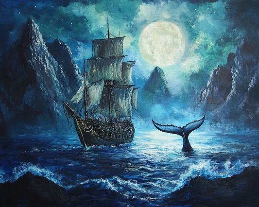 Whale Fin Ship Diamond Art Kit