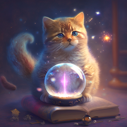 Crystal Ball Kitten Diamond Art Kit