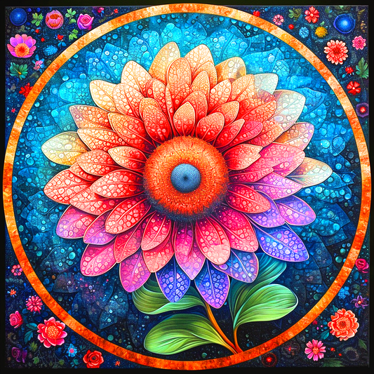 Mandala Flower Art Diamond Art Kit