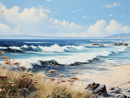 Waves Crashing On The Beach Diamond Art Kit
