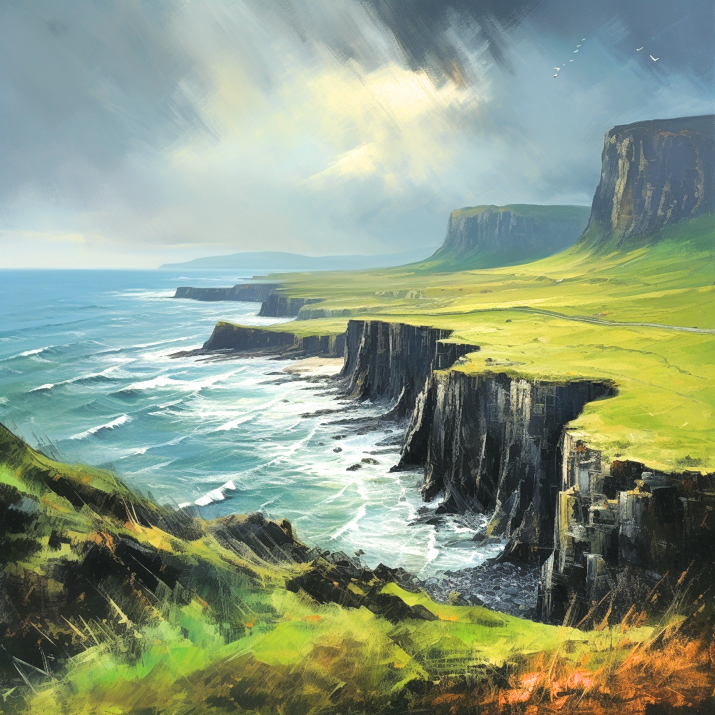 Scottish Cliffside Diamond Art Kit