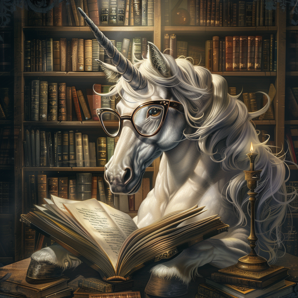 Reading Unicorn Diamond Art Kit