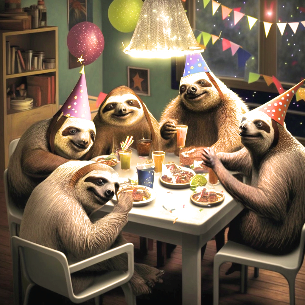 Sloth Party Diamond Art Kit