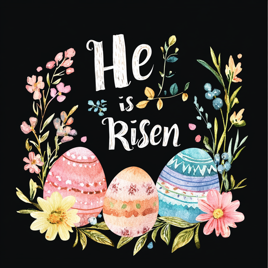 Easter Eggs He Is Risen Diamond Art Kit