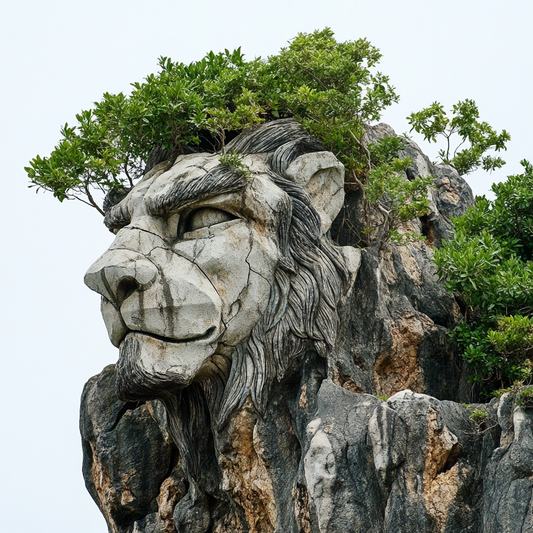 Lion Face Cliff Diamond Art Kit