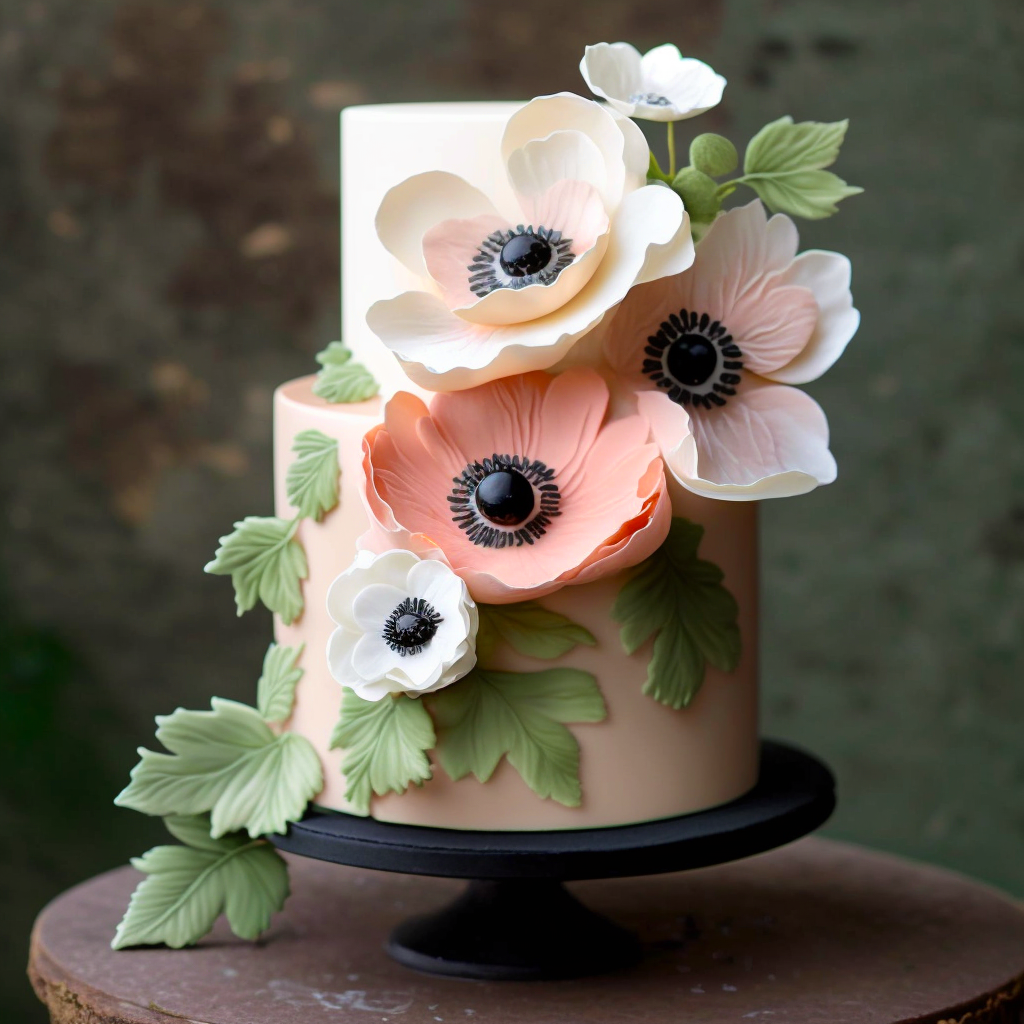 Anemone Cake Diamond Art Kit