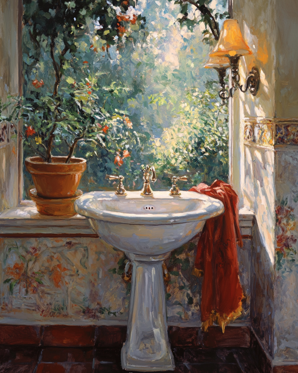 Outside View Peda Stal Sink Diamond Art Kit