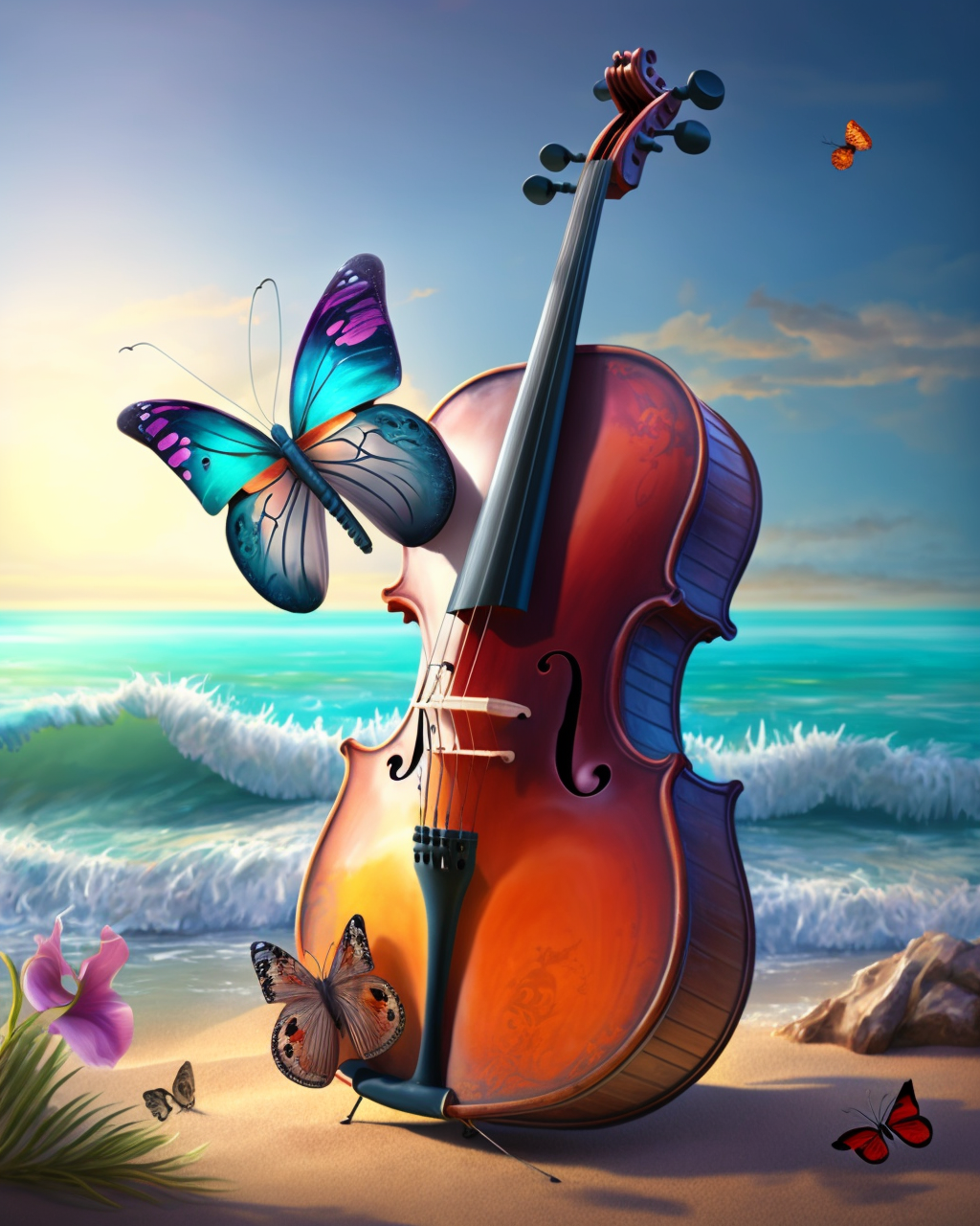 Butterflies Cello Diamond Art Kit