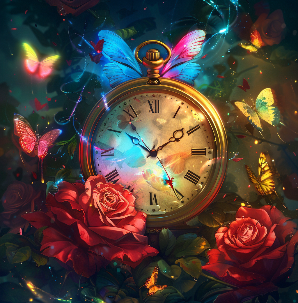 Butterfly Wing Pocket Watch Diamond Art Kit