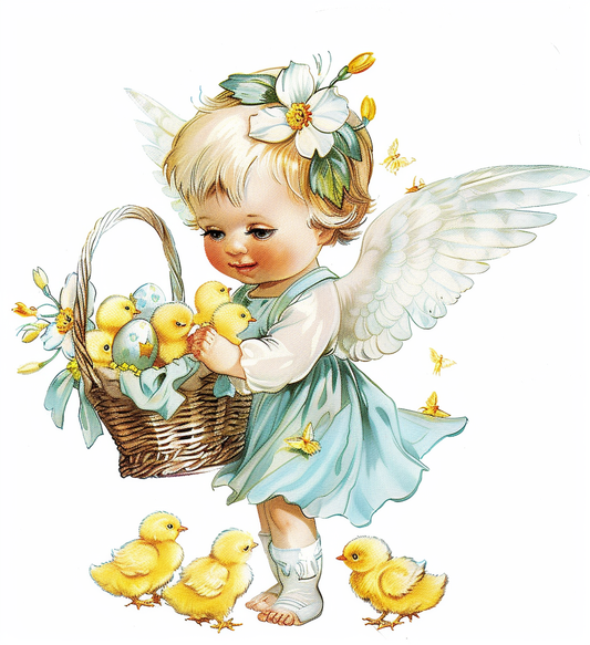 Little Angel Yellow Chicks Diamond Art Kit