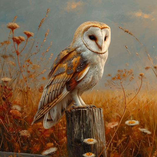 Fencepost Barn Owl Diamond Art Kit