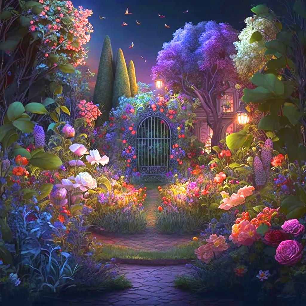 Magical Night Garden Diamond Art Kit