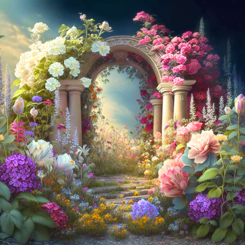 Magical Garden Archway Diamond Art Kit