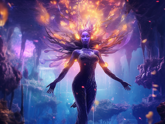 Fire Hair Goddess Diamond Art Kit