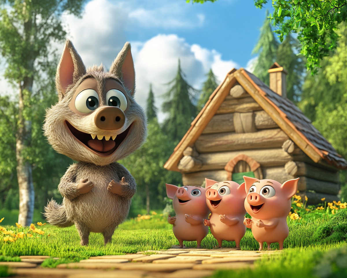 The Three Little Pigs Diamond Art Kit