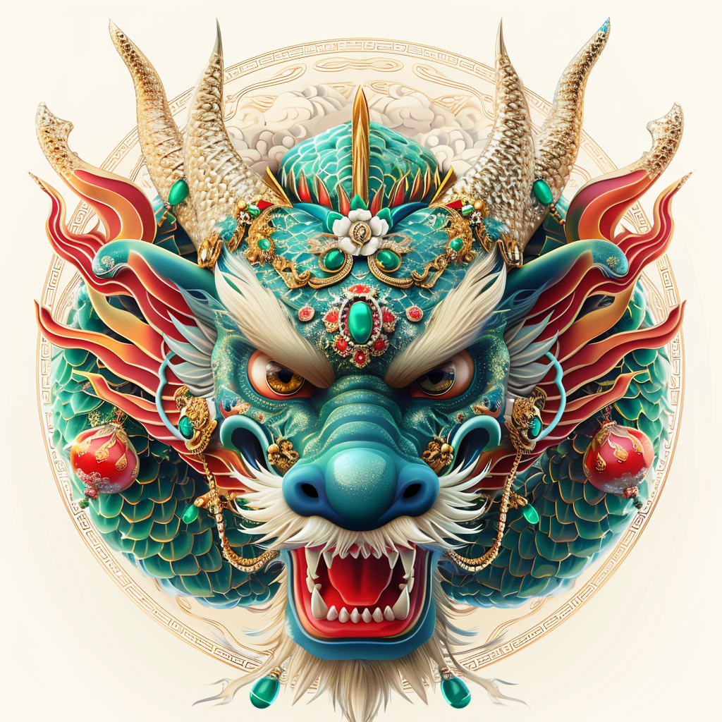 Green Gem Chinese Dragon Diamond Art Kit