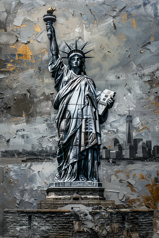 Abstract Statue Of Liberty Diamond Art Kit
