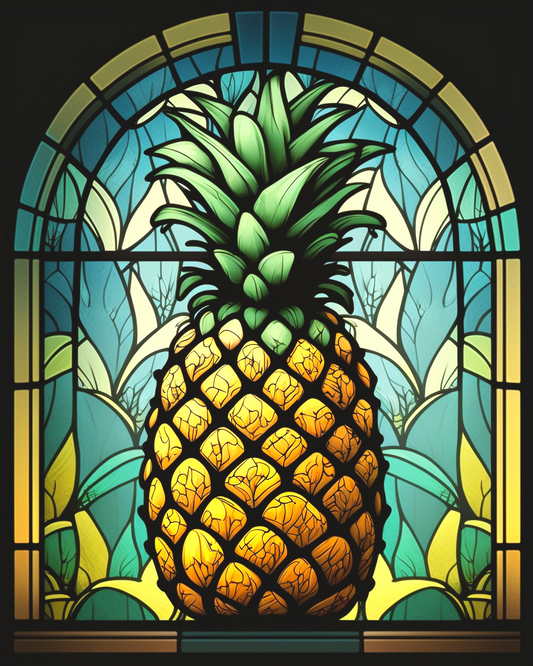 Pineapple Abstract Diamond Art Kit