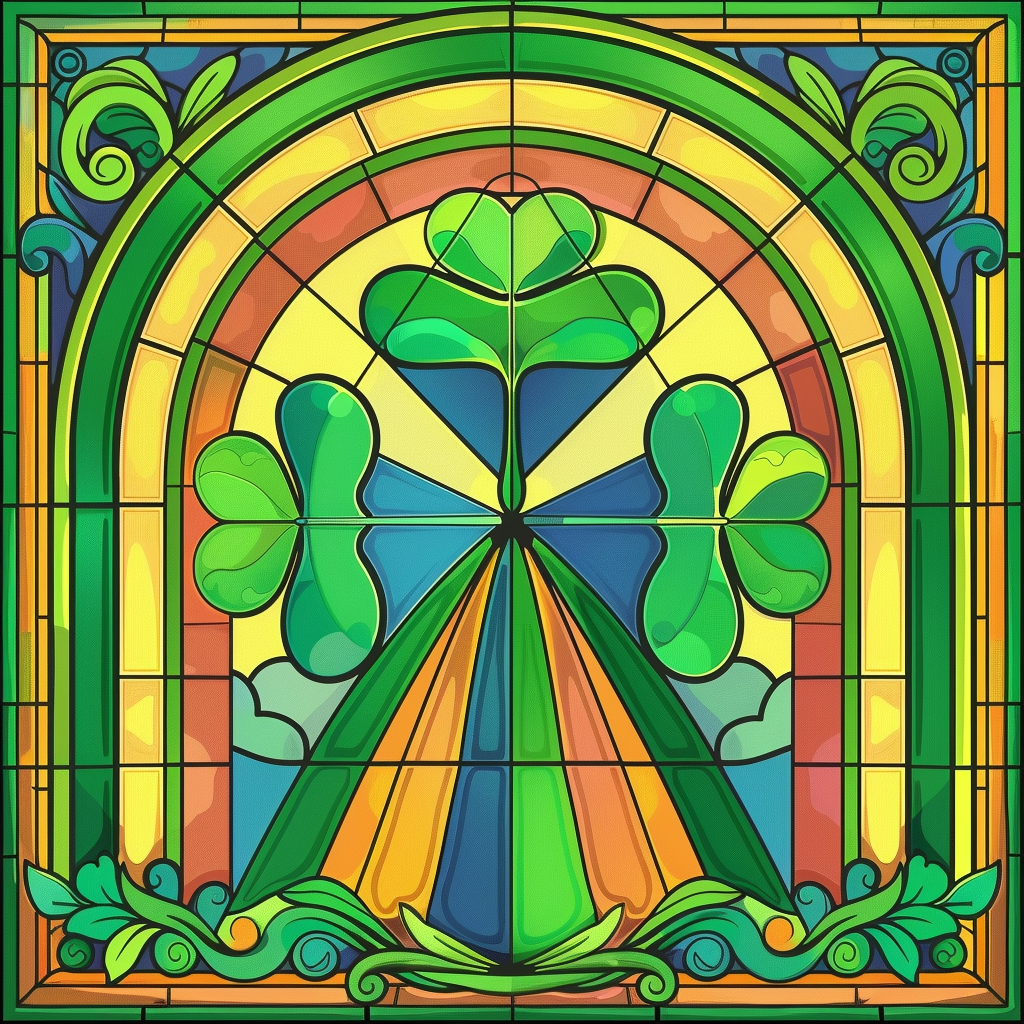 Abstract St Patricks Day Square Diamond Art Kit