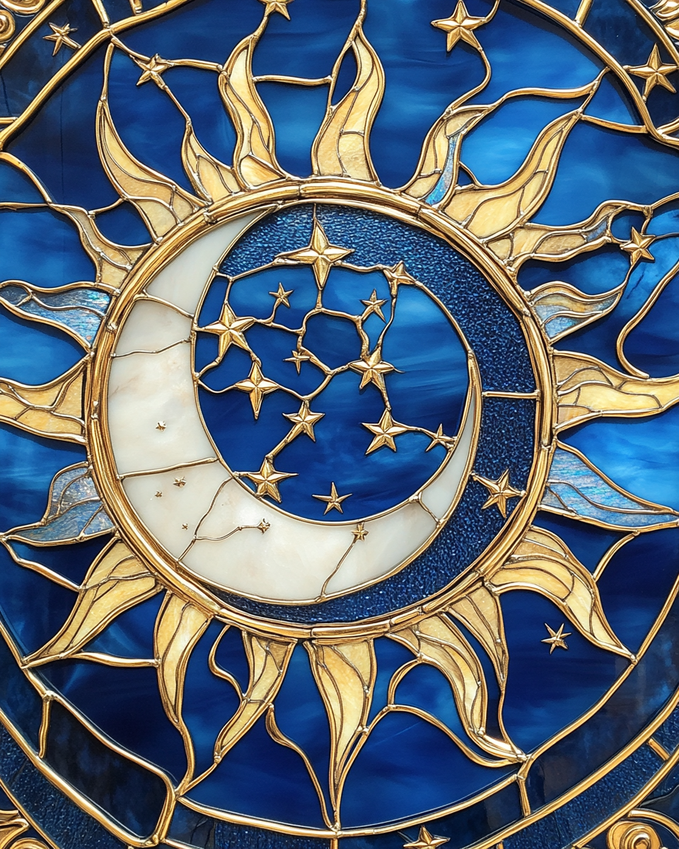 Sun And Stars Abstract Diamond Art Kit
